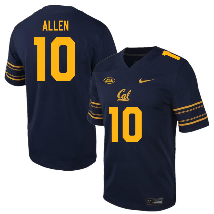 California Golden Bears #10 Sergio Allen ACC Conference College Football Jerseys Stitched Sale-Navy